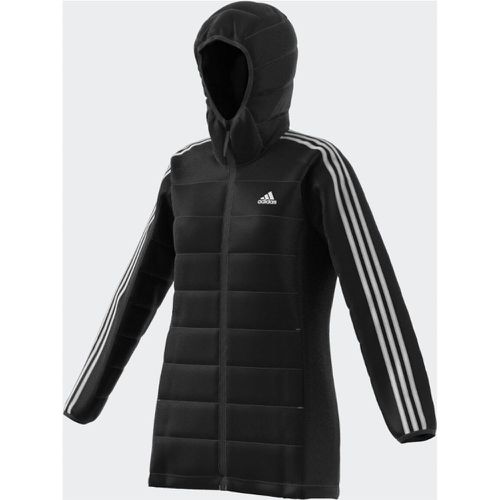 Essentials 3-Stripes Long Hooded Padded Jacket - ADIDAS SPORTSWEAR - Modalova