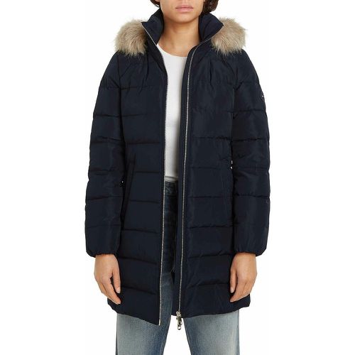 Mid-Length Puffer Jacket with Hood - Tommy Hilfiger - Modalova