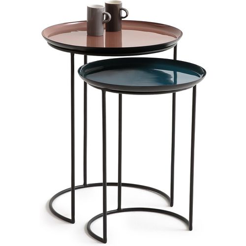 Set of 2 Tivara Round Nesting Side Tables in Steel - LA REDOUTE INTERIEURS - Modalova