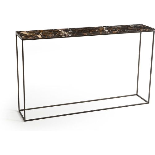 Ambrette L125cm Amber Marble & Metal Console Table - AM.PM - Modalova