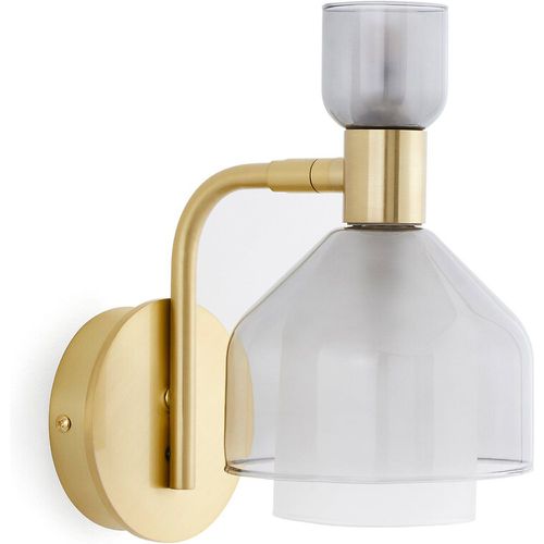 Amoris Brass-Plated Metal and Smoked Glass Wall Light - LA REDOUTE INTERIEURS - Modalova