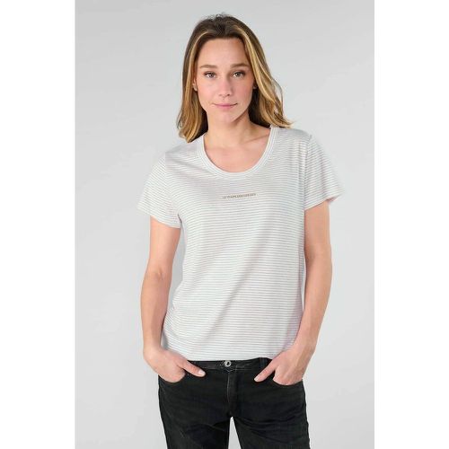 Striped Scoop Neck T-Shirt - LE TEMPS DES CERISES - Modalova