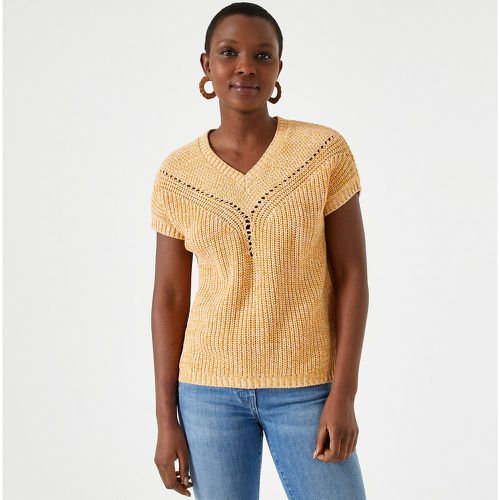 Cotton Fine Knit Jumper with V-Neck - Anne weyburn - Modalova