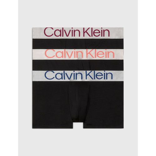 Pack of 3 Plain Hipsters - Calvin Klein Underwear - Modalova