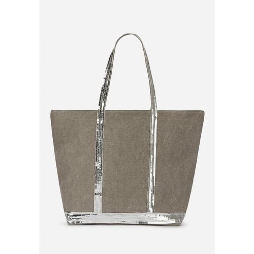 Linen Large Tote Bag with Sequin Trim - VANESSA BRUNO - Modalova