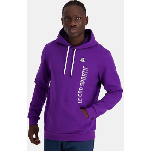 Large Logo Print Hoodie in Cotton Mix - Le Coq Sportif - Modalova