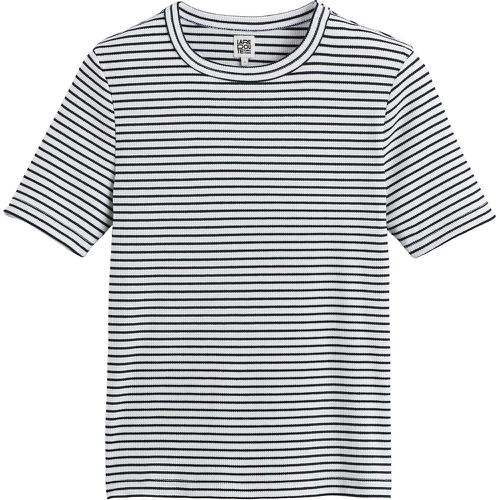 Breton Striped T-Shirt in Fine Rib with Crew Neck - LA REDOUTE COLLECTIONS - Modalova