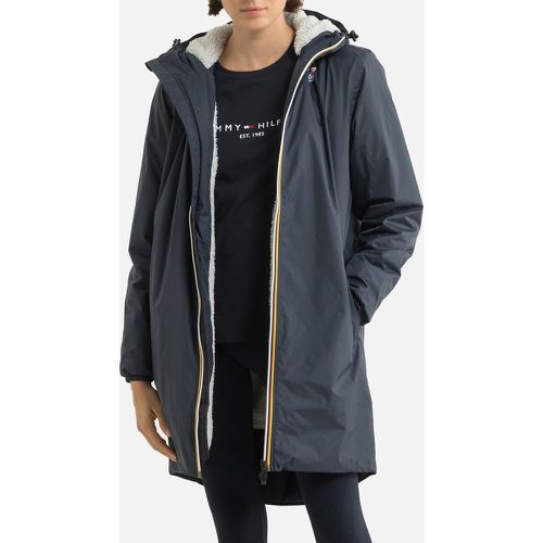 Le Vrai 3.0 Eiffel Orsetto Mid-Length Parka with Hood and Zip Fastening - K-way - Modalova