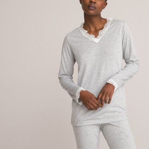 Long Sleeve Pyjamas with Lace Details - Anne weyburn - Modalova