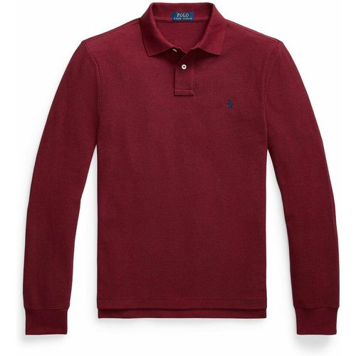 Cotton Slim Polo Shirt with Long Sleeves - Polo Ralph Lauren - Modalova