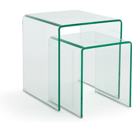 Set of 2 Joan Tempered Glass Nesting Side Tables - LA REDOUTE INTERIEURS - Modalova