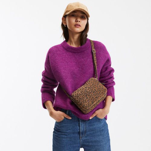 Mini Crossbody Bag in Leopard Print Suede - LA REDOUTE COLLECTIONS - Modalova