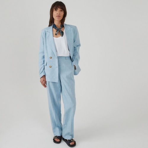 Wide Leg Trousers in Linen/Cotton Chambray, Length 30.5" - LA REDOUTE COLLECTIONS - Modalova