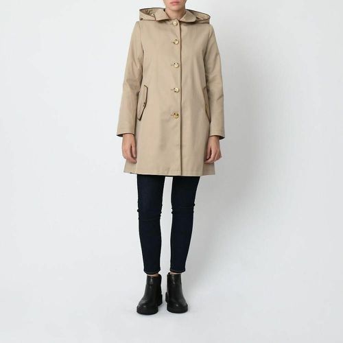 Mid-Length Hooded Trench Coat in Cotton Mix - Lauren Ralph Lauren - Modalova