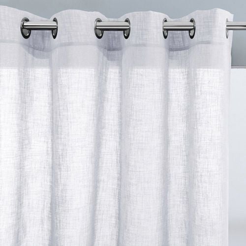 Nyong Linen-Effect Voile Curtain with Eyelets - LA REDOUTE INTERIEURS - Modalova