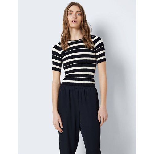 Striped Short Sleeve Jumper - Noisy May - Modalova