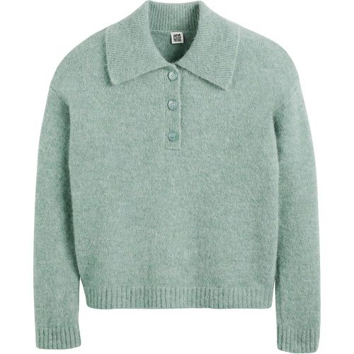 Knitted Polo Jumper in Recycled Wool Blend - LA REDOUTE COLLECTIONS - Modalova