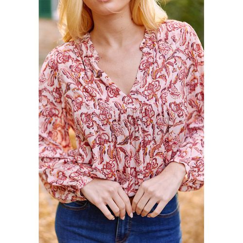 Doucie Floral Print Blouse with Long Sleeves - LA PETITE ETOILE - Modalova