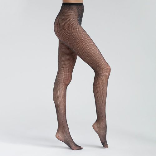 Denier Metallic Mesh Tights - Dim - Modalova