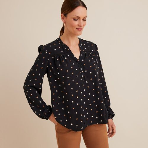 Printed V-Neck Blouse with Long Sleeves - Anne weyburn - Modalova