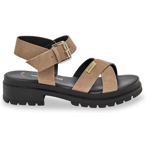 Tihasued Leather Sandals with Chunky Sole - LES TROPEZIENNES PAR M BELARBI - Modalova