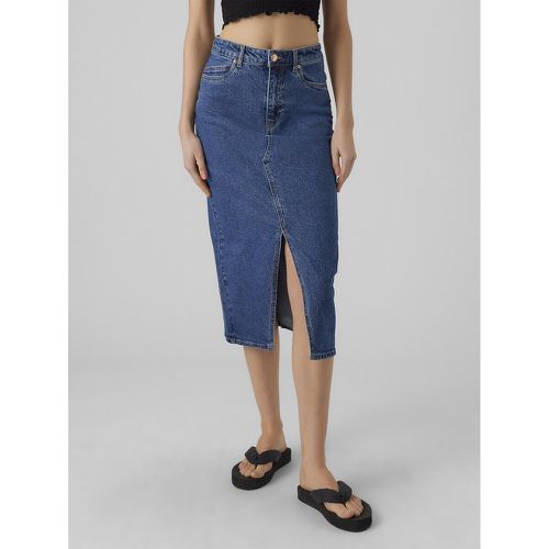 Denim Midi Skirt - Vero Moda - Modalova