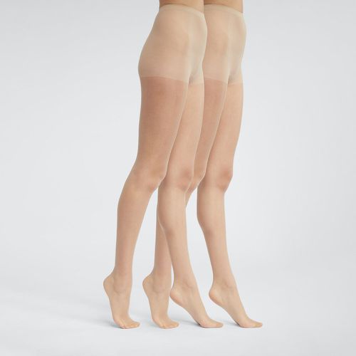 Pack of 2 Sublim 15 Denier Glossy Voile Tights - Dim - Modalova