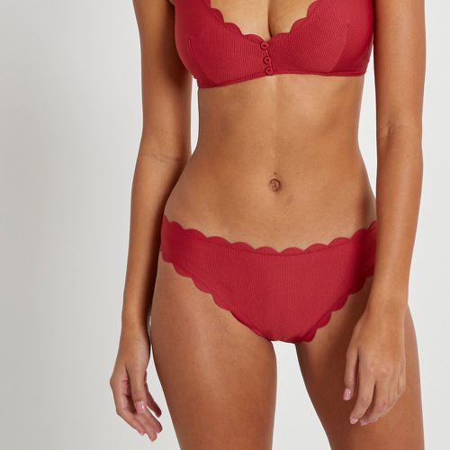 Pique Scalloped Bikini Bottoms - LA REDOUTE COLLECTIONS - Modalova