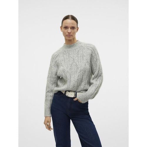 Cable Knit Jumper with High Neck - Vero Moda - Modalova