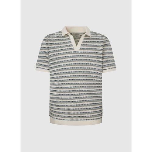 Striped Cotton Polo Shirt with V-Neck - Pepe Jeans - Modalova