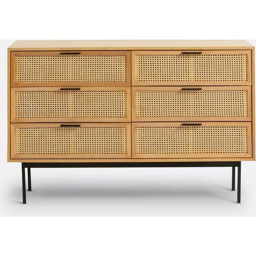 Waska Ash & Rattan Chest of 6 Drawers - LA REDOUTE INTERIEURS - Modalova