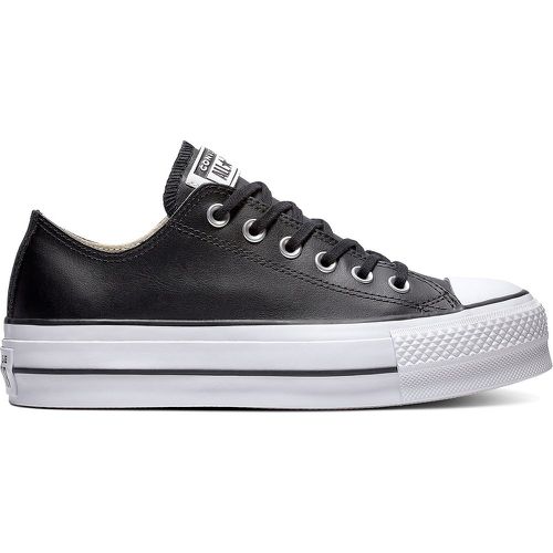 Chuck Taylor All Star Lift Ox Leather Flatform Trainers - Converse - Modalova