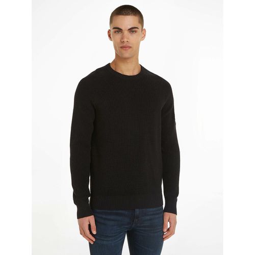 Cotton Badge Logo Jumper with Crew Neck - Calvin Klein Jeans - Modalova