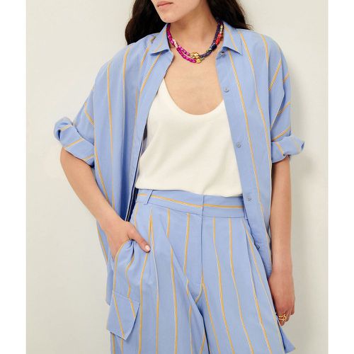 Celona Loose Fit Shirt in Striped Print - SESSUN - Modalova