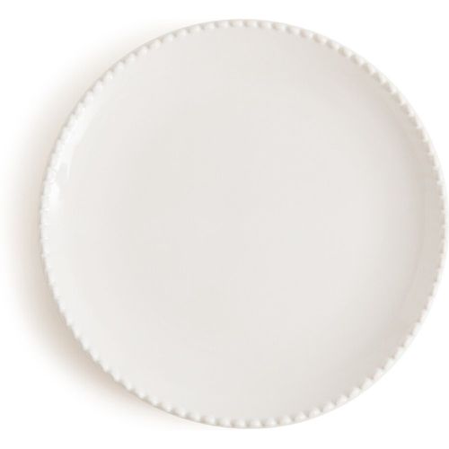 Set of 4 Akoya Pearl-Edged Stoneware Plates - LA REDOUTE INTERIEURS - Modalova