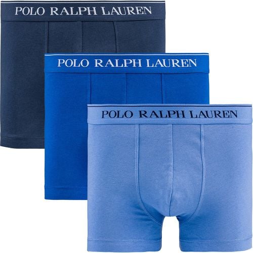 Pack of 3 Classic Hipsters in Plain Cotton - Polo Ralph Lauren - Modalova