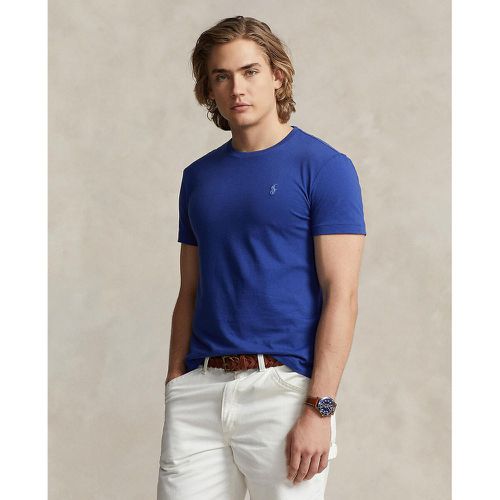 Embroidered Logo Cotton T-Shirt in Custom Slim Fit - Polo Ralph Lauren - Modalova