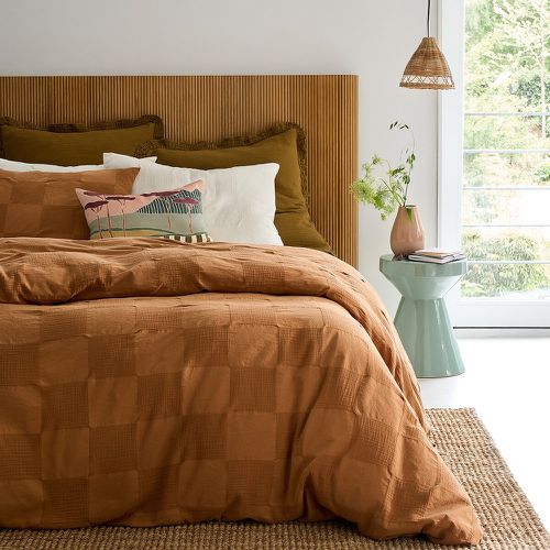 Agathe Checkerboard 100% Cotton Duvet Cover - LA REDOUTE INTERIEURS - Modalova