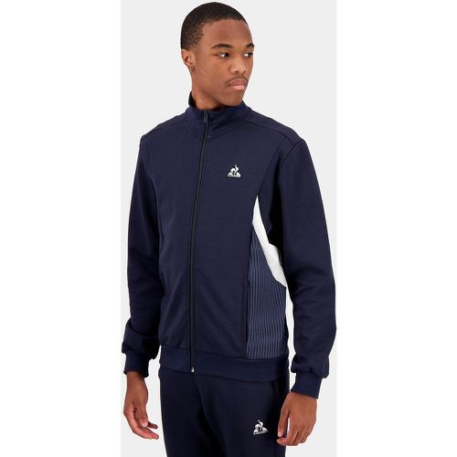 Heritage Zip-Up Track Top in Cotton Mix with High Neck - Le Coq Sportif - Modalova