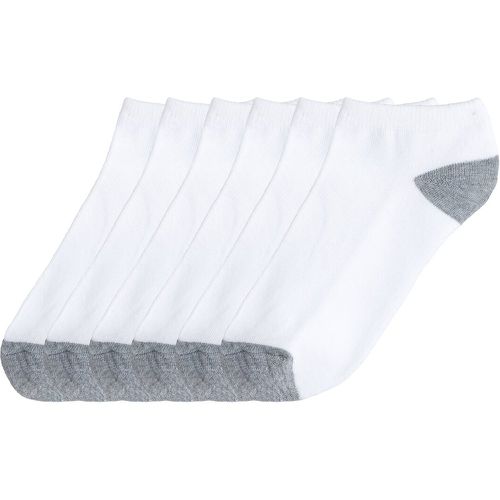 Pack of 6 Pairs of Trainer Socks in Cotton Mix - Dim - Modalova