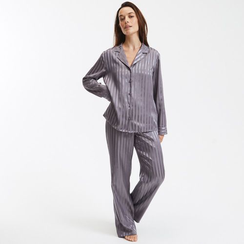 Striped Satin Pyjamas with Long Sleeves - LA REDOUTE COLLECTIONS - Modalova