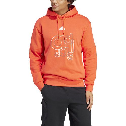 Brand Love Hoodie with Logo Print in Cotton Mix - ADIDAS SPORTSWEAR - Modalova