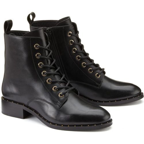 Leather Ankle Boots with Laces - LA REDOUTE COLLECTIONS - Modalova