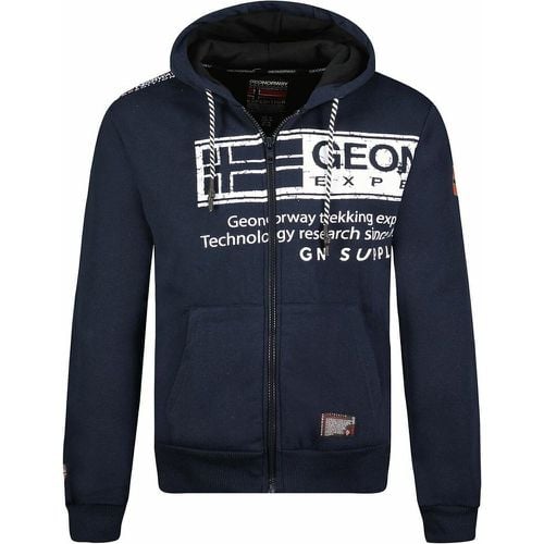 Fernando Zip-Up Hoodie in Cotton Mix - geographical norway - Modalova