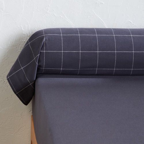 Charlie Checked 100% Cotton Flannel Bolster Pillowcase - LA REDOUTE INTERIEURS - Modalova