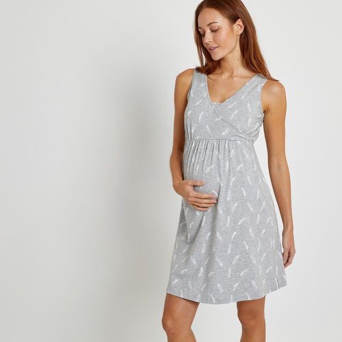 Maternity/Nursing Nightdress in Organic Cotton Mix - LA REDOUTE COLLECTIONS - Modalova