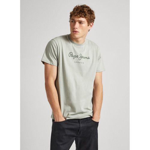 Cotton Logo Print T-Shirt with Short Sleeves, Regular Fit - Pepe Jeans - Modalova