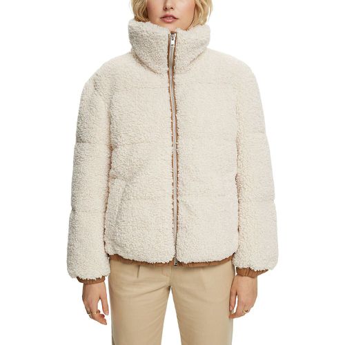 Short Coat in Teddy Faux Fur - Esprit - Modalova