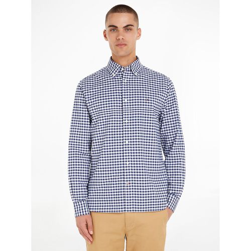 Checked Cotton Shirt in Regular Fit with Long Sleeves - Tommy Hilfiger - Modalova
