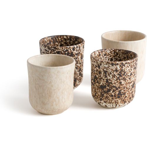 Set of 4 Rusty Matte Stoneware Cups - AM.PM - Modalova